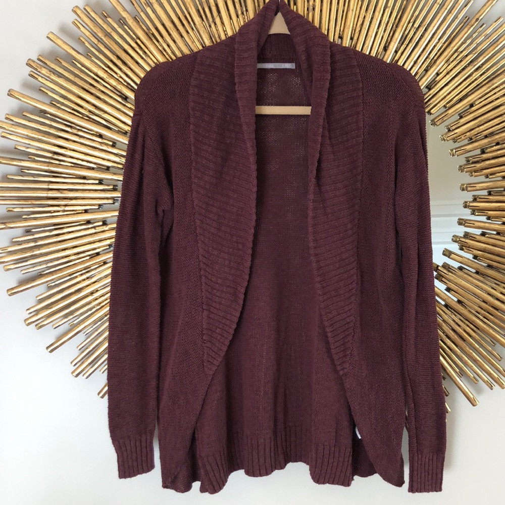 Rubbish Maroon Cardigan